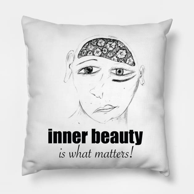 beauty is from the inside Pillow by bamieh84