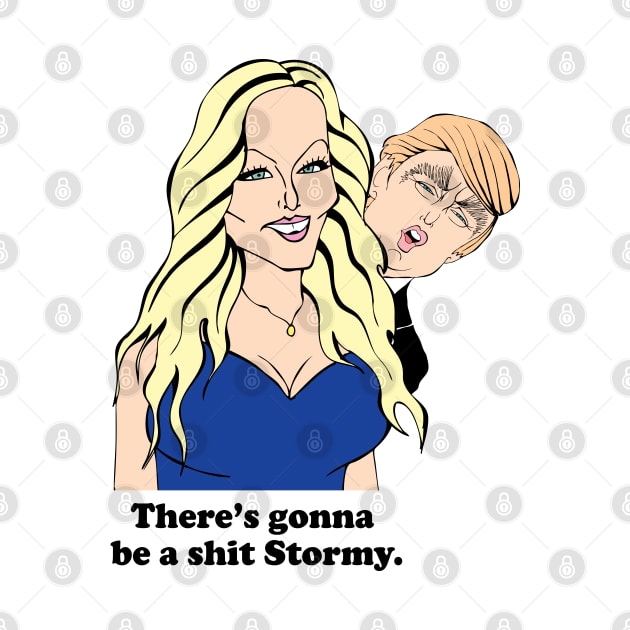 STORMY DANIELS AND DONALD TRUMP by cartoonistguy