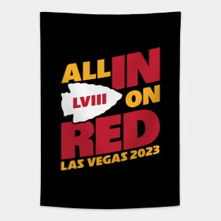 All In On Red Tapestry
