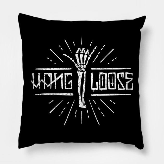 Hang Loose Skeleton Pillow by MoSt90