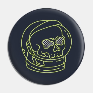 Astronaut Skull of Space Pin