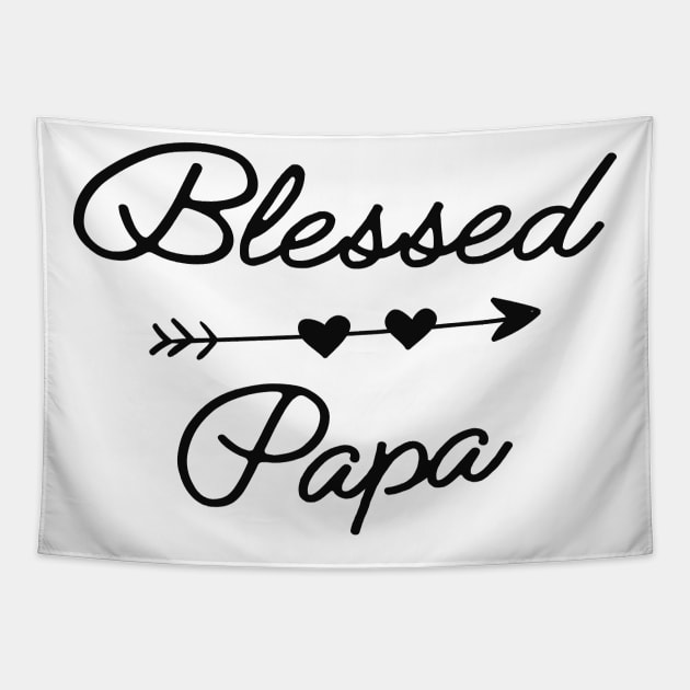 Papa - Blessed papa Tapestry by KC Happy Shop