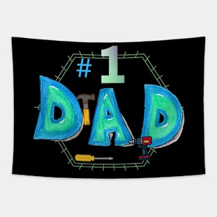 #1 Dad Tapestry