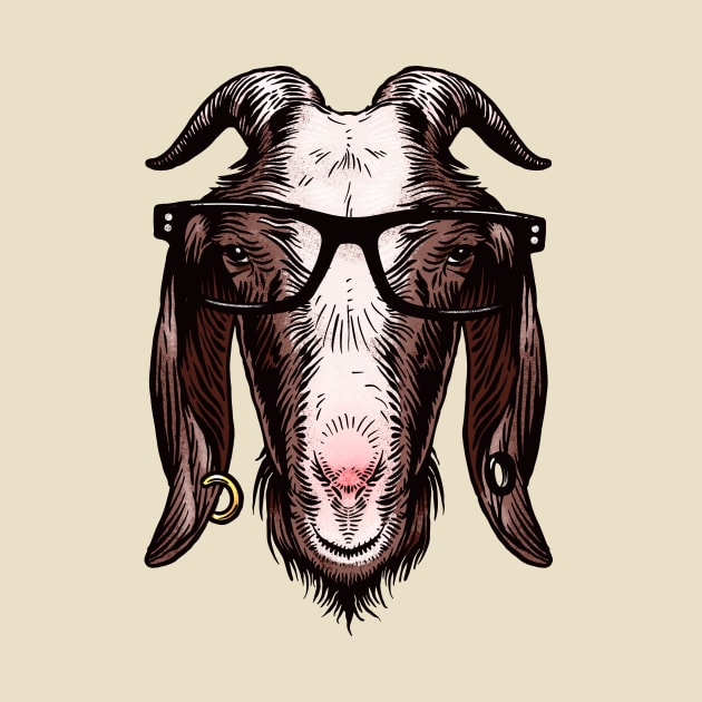 Hipster Goat by StefanAlfonso