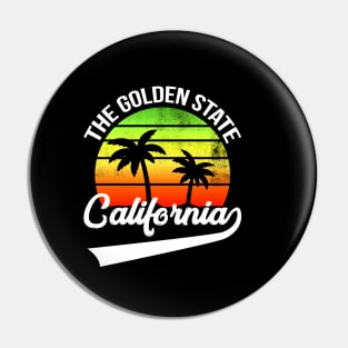 California Vintage 70s Retro Throwback Design Pin