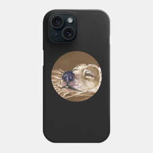 GRUFF ASLEEP ROUND STICKER Phone Case