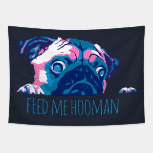 Hungry pug Tapestry