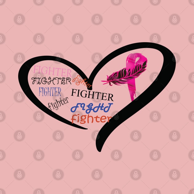 Breast Cancer, Pink Ribbon, Fighter by busines_night