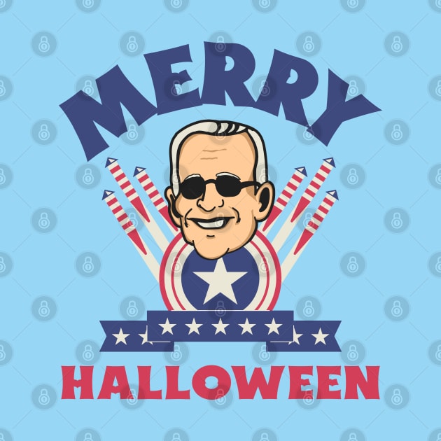 Merry Halloween - Joe Biden Funny Confused Happy 4th of July by Etopix