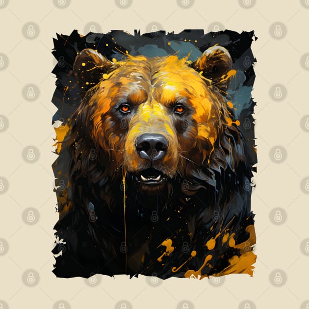 Brown Bear Painting by ArtisticCorner