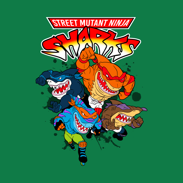 Street Mutant Ninja Sharks by BuckRogers