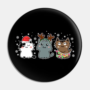 Funny Cats Christmas Men Kids Women Cat Ugly Christmas Pin