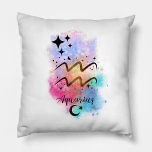 Aquarius Galaxy Pillow