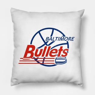 Classic Baltimore Bullets Basketball Pillow