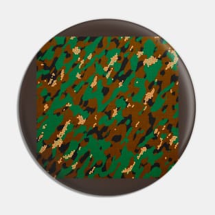 Camouflage - Brown and green Pin