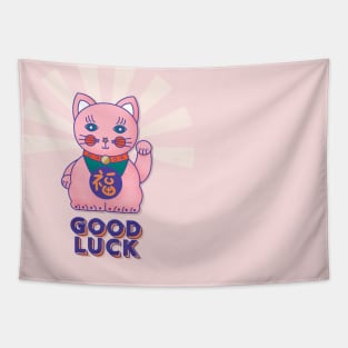 Good Luck Cat Tapestry