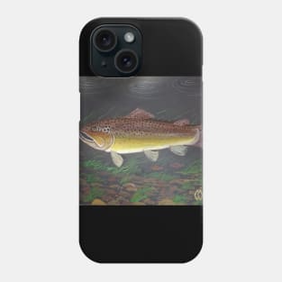 Brown Trout in the Stream Phone Case