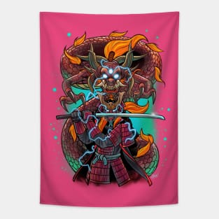 Samurai Dragon Tapestry