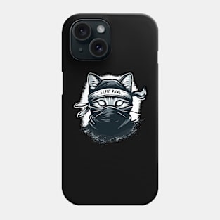 Ninja cat - silent paws Phone Case