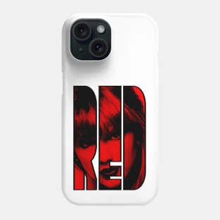 Red Text Musical Vintage Halftones Phone Case