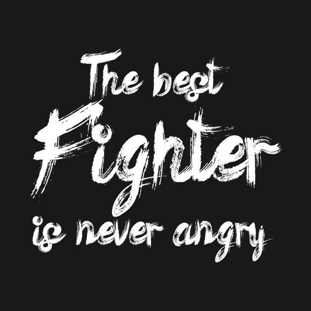 The best fighter is never angry by maxcode