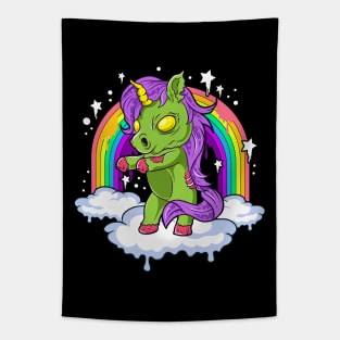 Unicorn Zombie Zombicorn Zombiecorn Halloween Tapestry