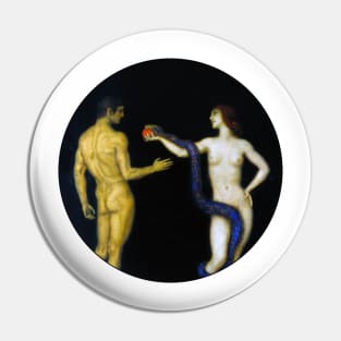 Adam and Eve by Franz Stuck Pin