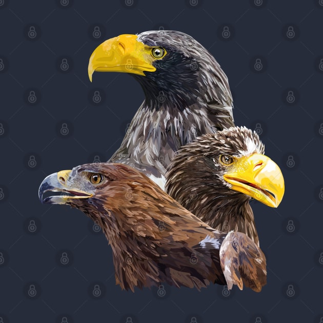 Eagle and eagle by obscurite