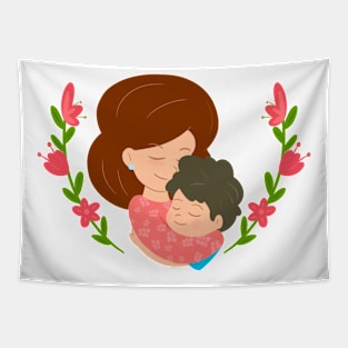 Hug to mom, mother's day or birthday Tapestry