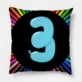 Number 3 Pillow