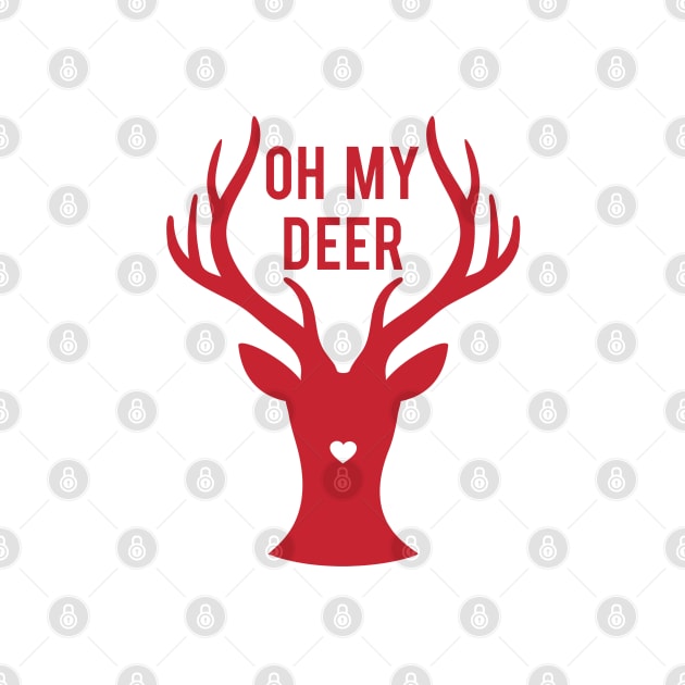 Oh my deer, red reindeer by beakraus