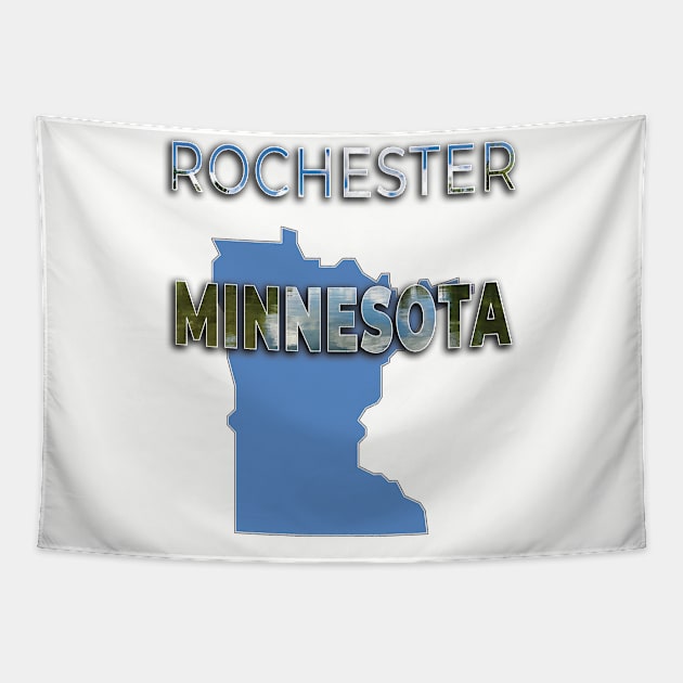 Rochester Mn Tapestry by TeeText