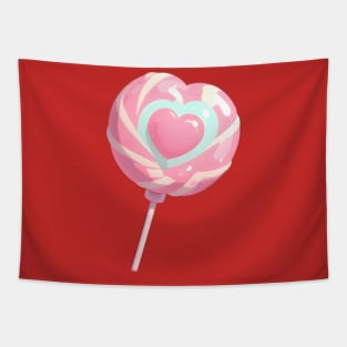 Heart Lollypop Tapestry