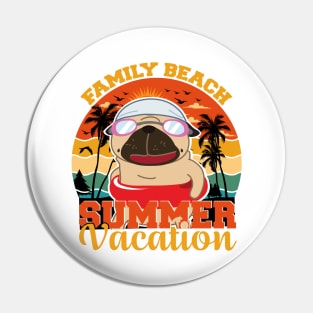 Summer beach PUG Pin
