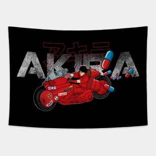 Akira bike & pills Tapestry