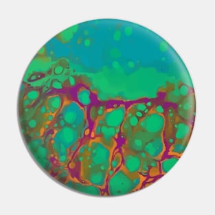 Neon Green Acrylic Organic Textures - WelshDesignsTP001 Pin