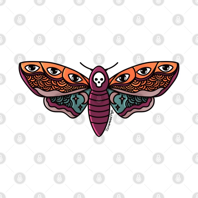 Death’s head moth by scrambledpegs