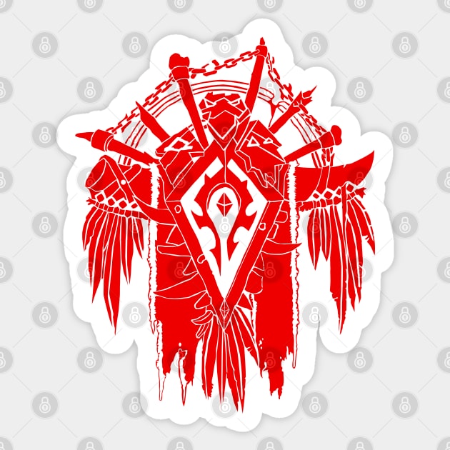 For The Horde! - Warcraft - Sticker