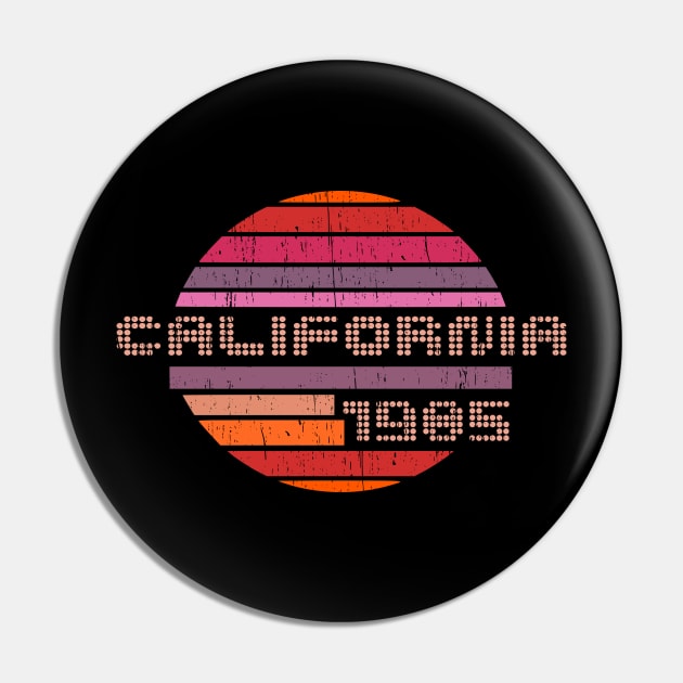 California vintage computer video game 1985 logo distressed Pin by SpaceWiz95