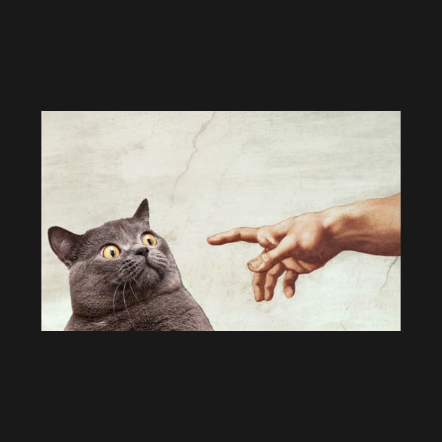 The Creation of Adam - Funny Gift for Cat and Art Lovers, Best for Birthday, Christmas or any Occasion by Fanboy04