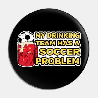 China Soccer Drinking Team Pin