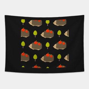 Hedgehogs with Fruit Tapestry