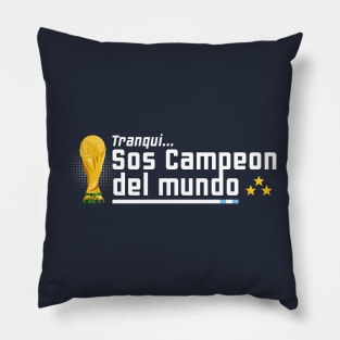 Campeon del mundo Pillow