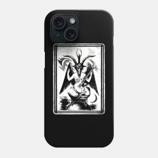 Baphomet lp guitar white Phone Case