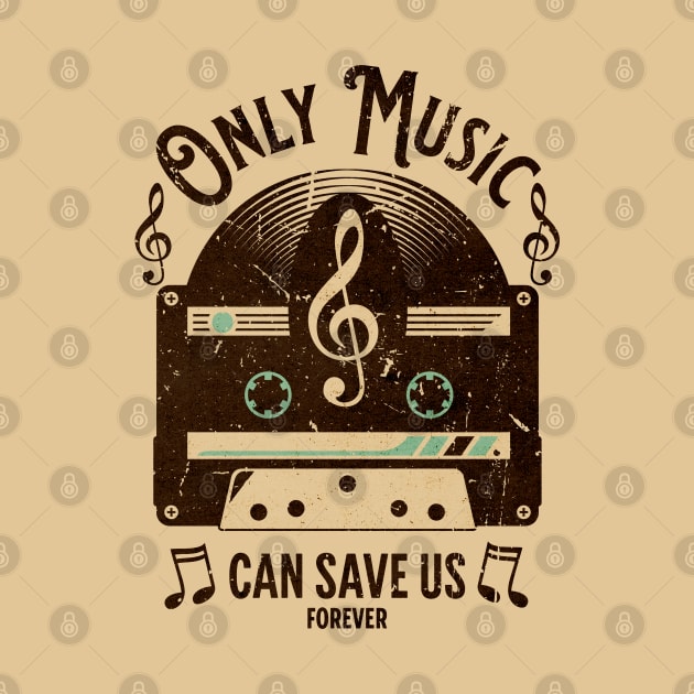 Only Music Can Save Us grunge by Myartstor 