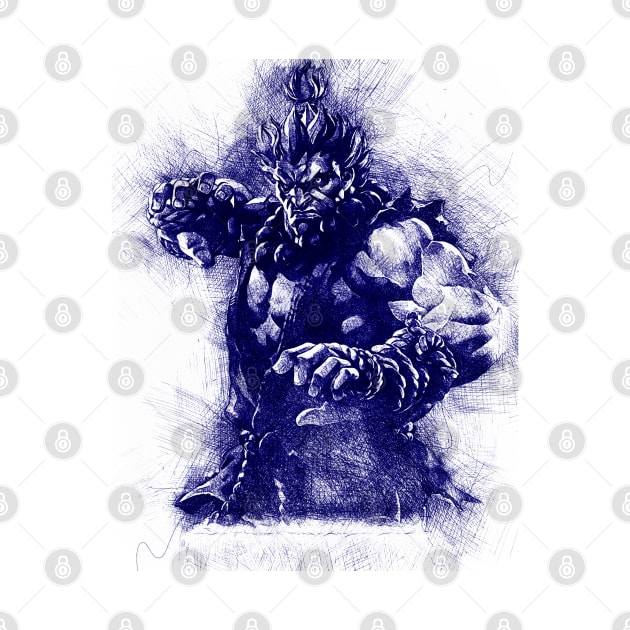 Akuma Pen Art by Blind Man Studio