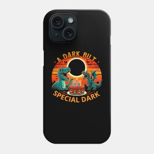 Dark but special birthday total solar eclipse birthday Phone Case