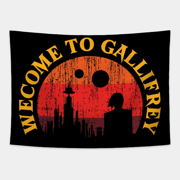 Welcome to Gallifrey Tapestry by WMKDesign