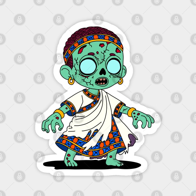 Cute Congolese Zombie Magnet by H. R. Sinclair