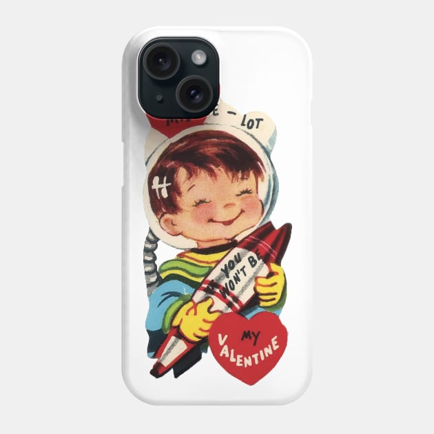 Space Boy Love Missile Valentine Phone Case by Eugene and Jonnie Tee's